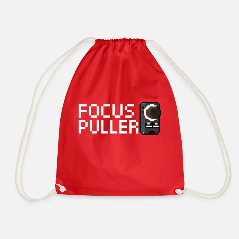 Focus Puller TM - Drawstring Bag - red