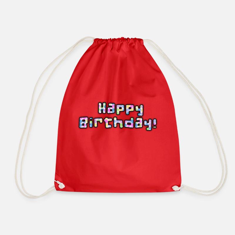 Happy Birthday - Turnbeutel - Rot