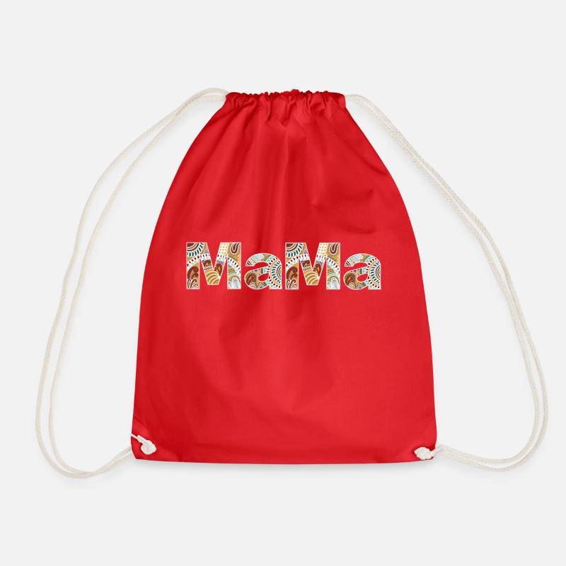 Mandala Mama - Turnbeutel - Rot