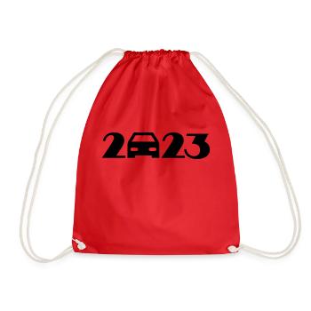 Voyage, road trip, vacances 2023 - Sac de sport léger - rouge - Devant