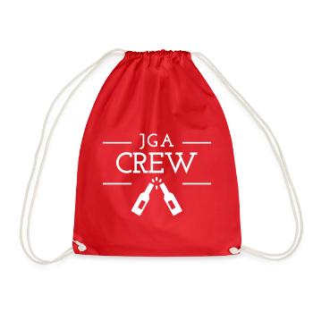Bachelor Party Crew - Drawstring Bag - red - Front