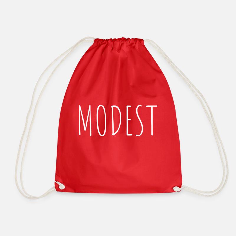 Modest - Drawstring Bag - red