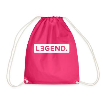 LEGEND & LEGACY - Drawstring Bag - fuchsia - Front