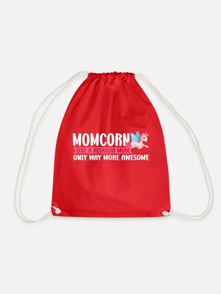 Mutter Einhorn Einhorn Mutter Oma Geschenk - Turnbeutel - Rot