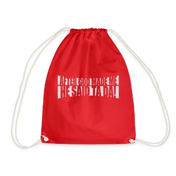 Après que Dieu m’ait fait - Sac de sport léger - rouge - Devant