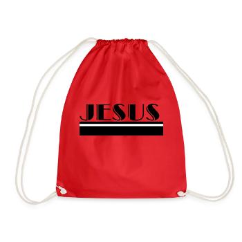 Jésus - Sac de sport léger - rouge - Devant