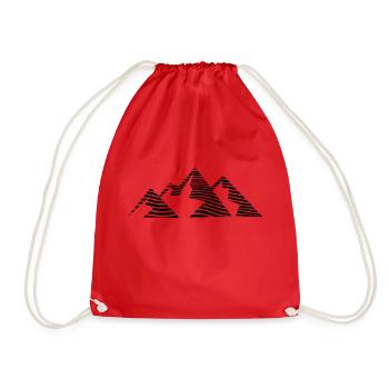 Montagne - (8) - Sac de sport léger - rouge - Devant