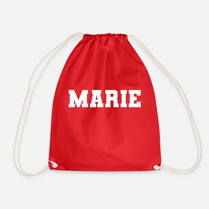 Nom - Marie - Sac de sport léger - rouge