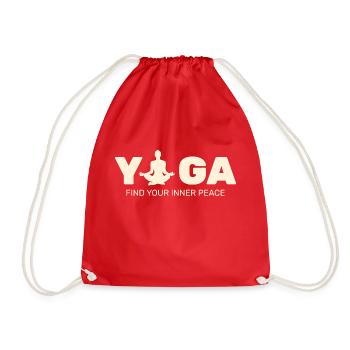 Yoga Paix intérieure Relaxation Femmes - Sac de sport léger - rouge - Devant