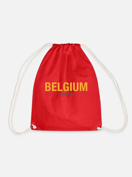 Belgien Unterstützer - Turnbeutel - Rot