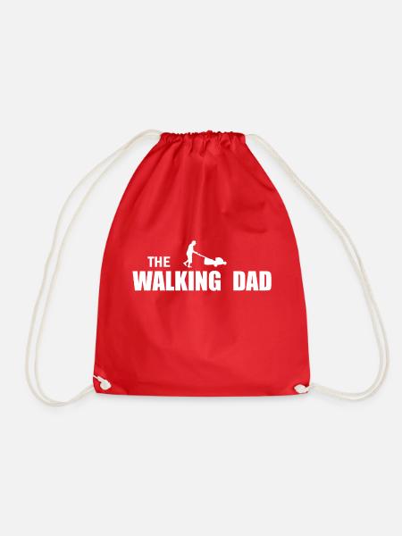 THE WALKING DAD - Turnbeutel - Rot