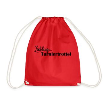 LIeblings Turniertrottel schwarz - Turnbeutel - Rot - Vorne