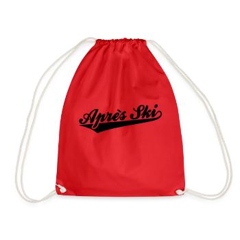 apres ski - Drawstring Bag - red - Front