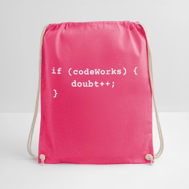 Funny Programmer T-Shirt Humor Coding Funny Python Drawstring Bag