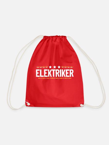 Elektriker Beruf - Turnbeutel - Rot