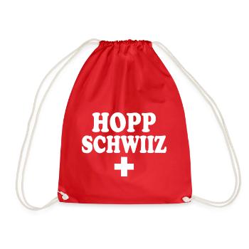 Hopp schwiiz - Sac de sport léger - rouge - Devant