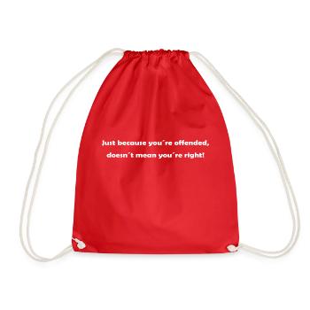 JUSTE PARCE QUE - Sac de sport léger - rouge - Devant