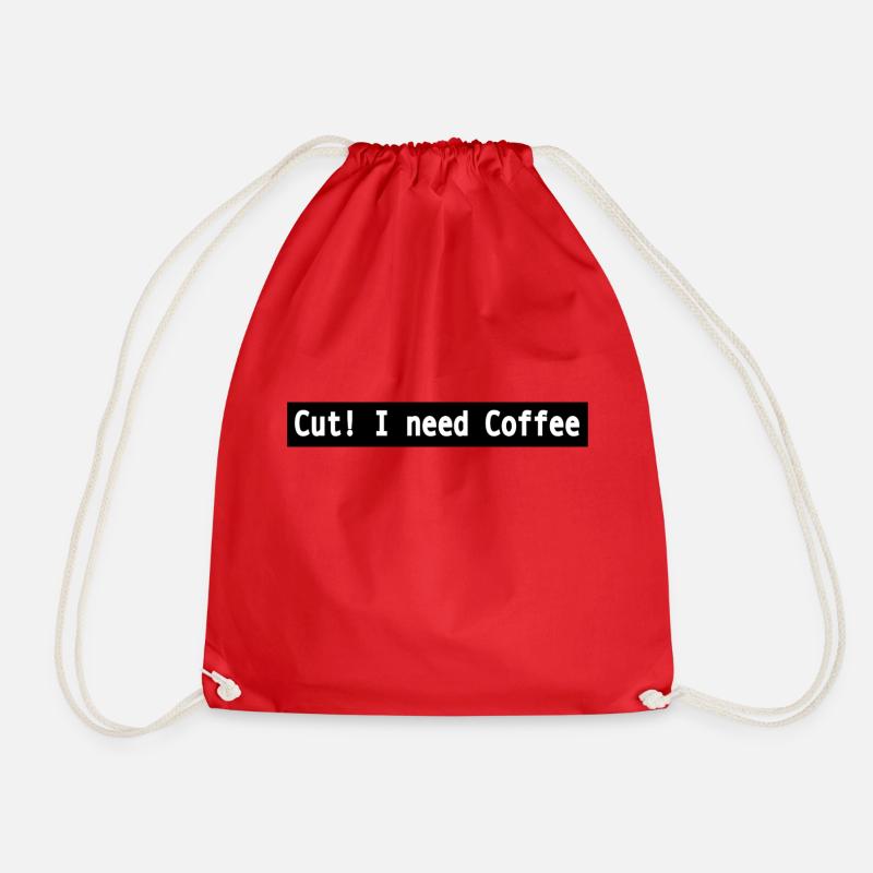 Cut I need coffee - Turnbeutel - Rot