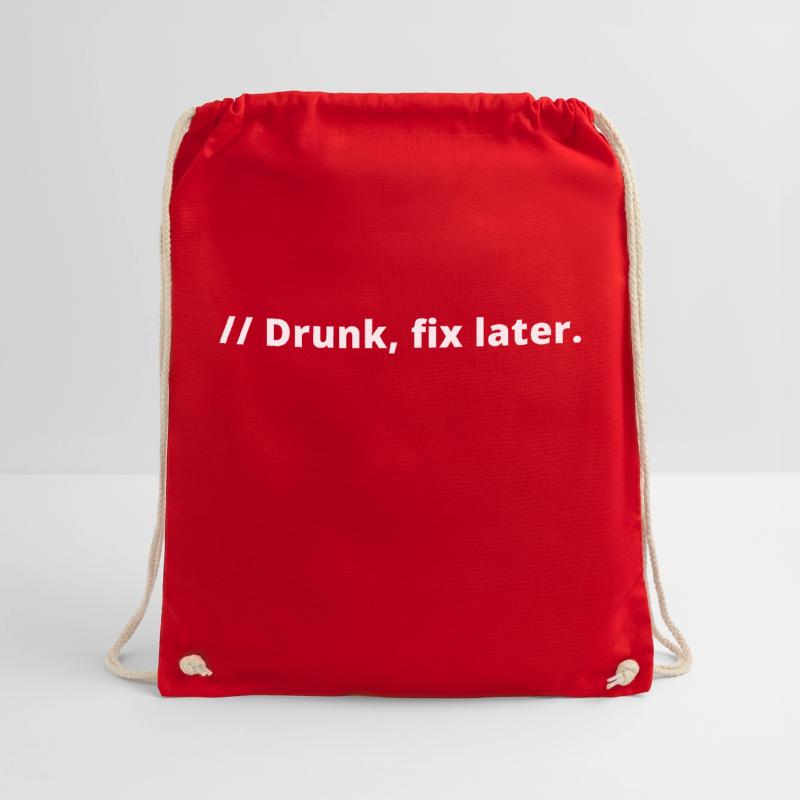 Drunk fix later Programmer Coder Software IT Sac de sport léger