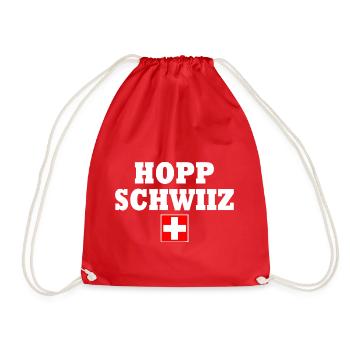 Hopp schwiiz - Sac de sport léger - rouge - Devant