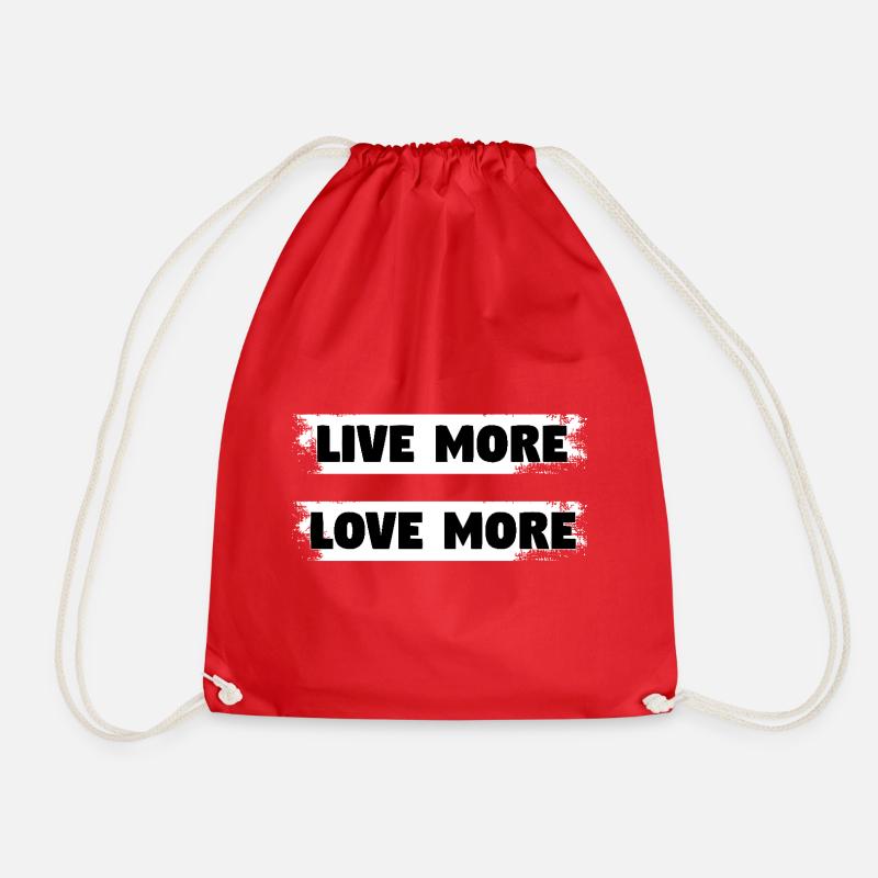 love more - Turnbeutel - Rot