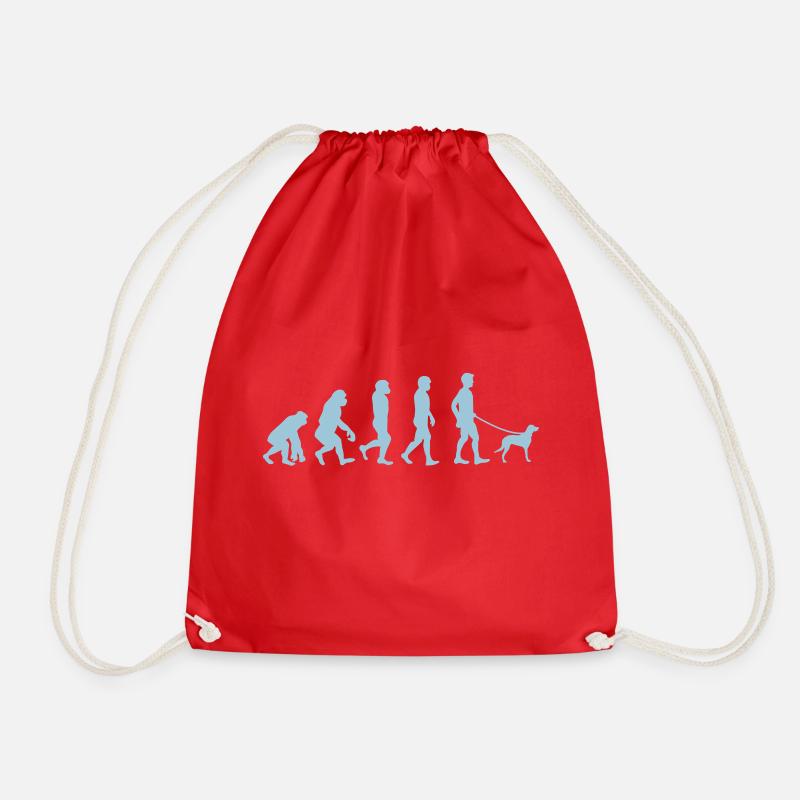 L'évolution de l'amant des chiens - Sac de sport léger - rouge