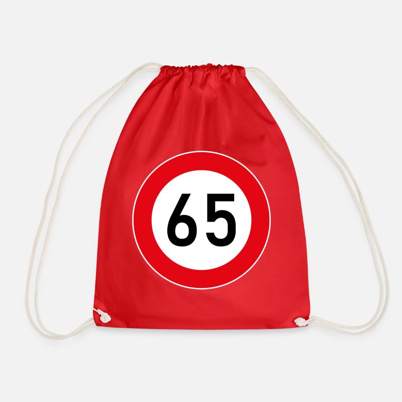 65 Rente - Turnbeutel - Rot