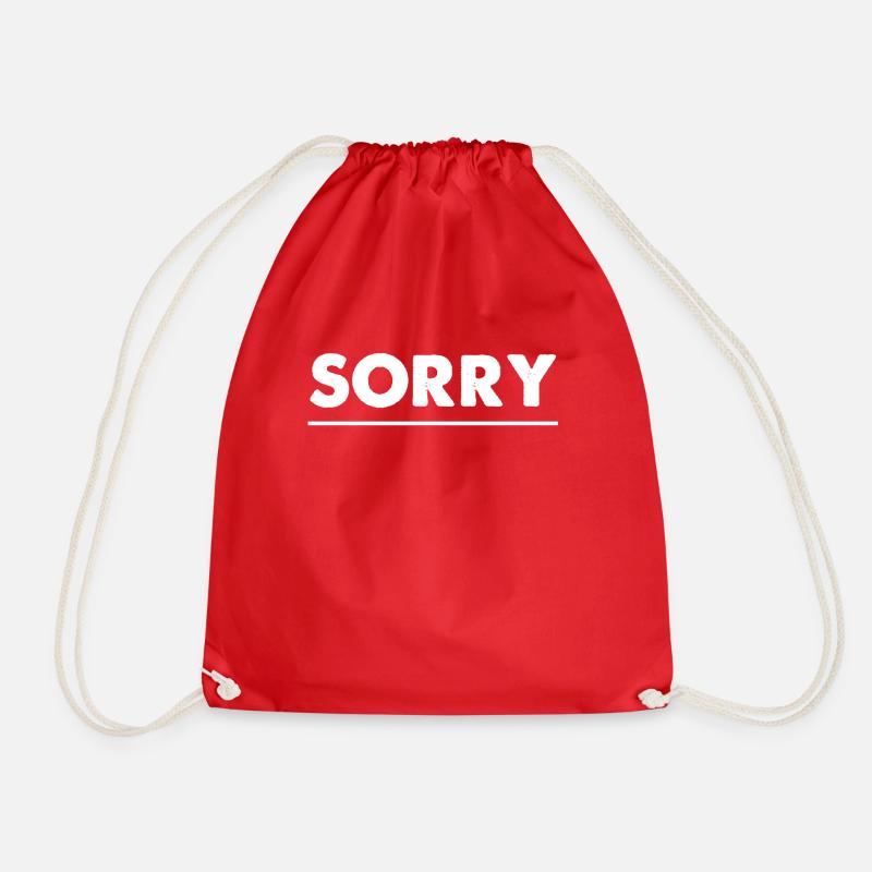 Sorry - Turnbeutel - Rot