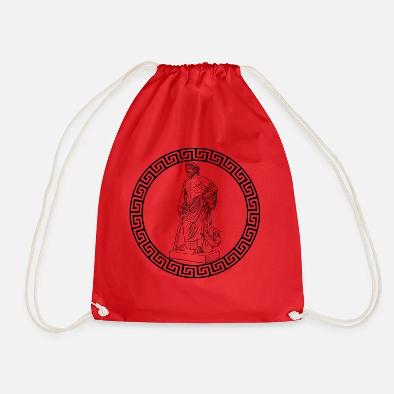 Greek deity - Drawstring Bag - red