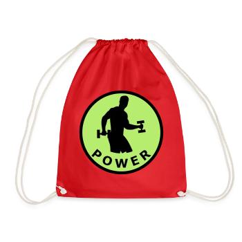 power fitness sport - my sport - Turnbeutel - Rot - Vorne