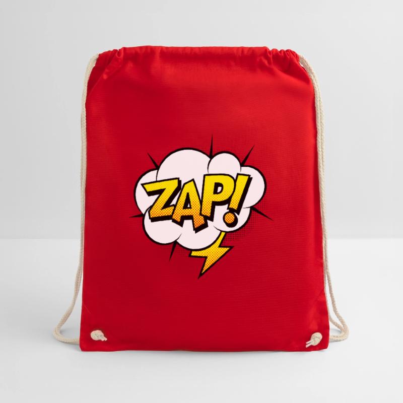 Comic Comicstyle Comic-Strips Superheld Blitz Turnbeutel