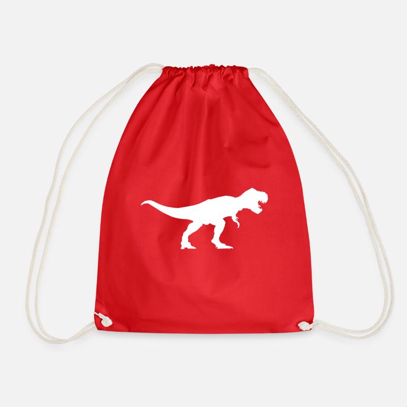 Dinosaurier T-rex - Turnbeutel - Rot