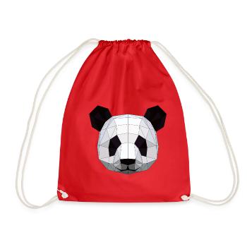 PANDA - Turnbeutel - Rot - Vorne