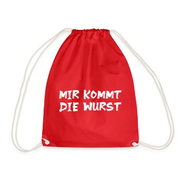 MIR KOMMT DIE WURST - Turnbeutel - Rot - Vorne
