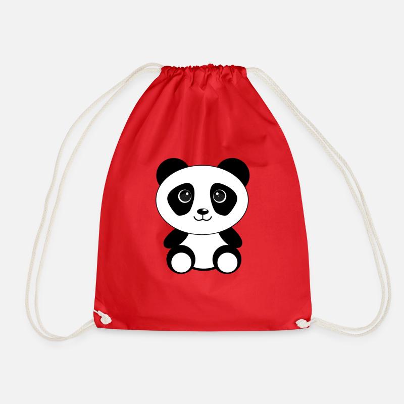 Panda - Turnbeutel - Rot