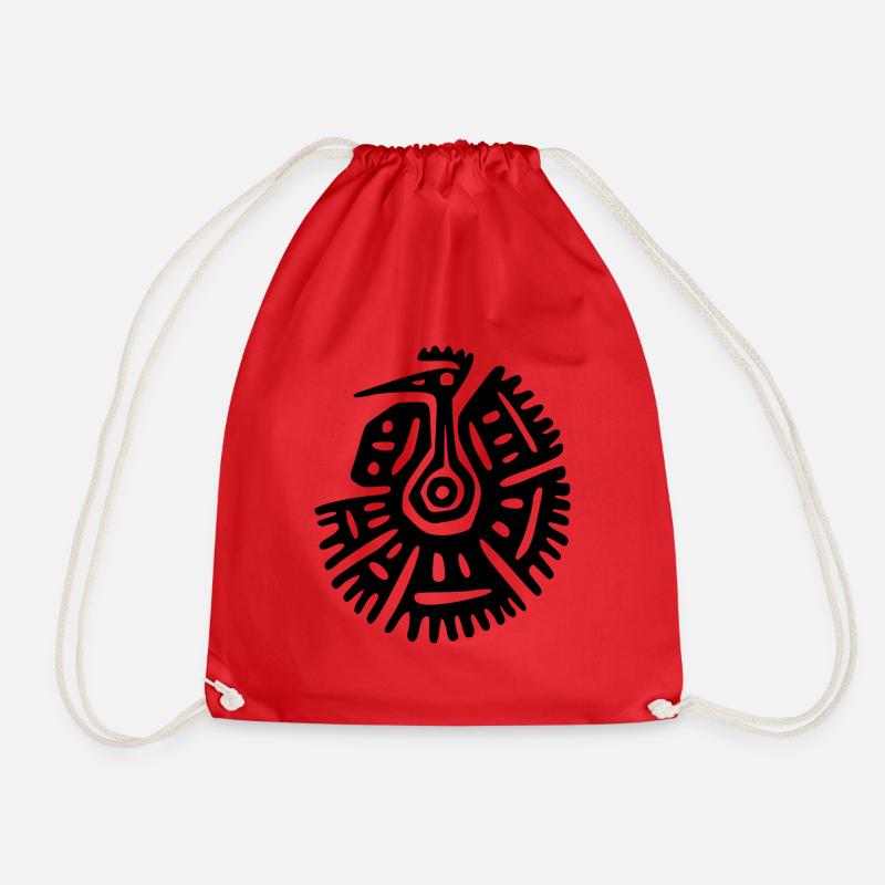 Geier art maya - Sac de sport léger - rouge