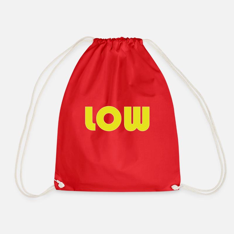 Low - Drawstring Bag - red