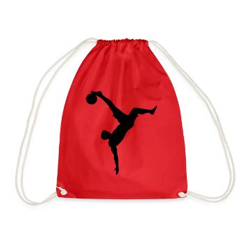 Football Fallrückzieher - Sac de sport léger - rouge - Devant