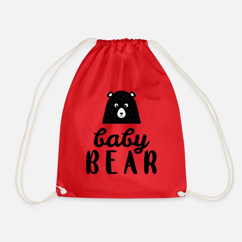 Baby Bear - Geschenkidee - Turnbeutel - Rot