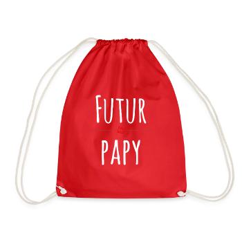 Futur Papy - Sac de sport léger - rouge - Devant