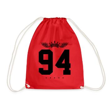 94 Couronne numérique - Sac de sport léger - rouge - Devant