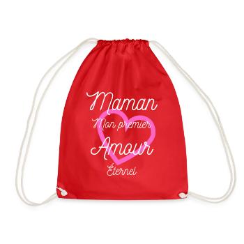 Maman mon premier Amour éternel - Sac de sport léger - rouge - Devant