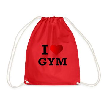 J'AIME GYM - Sac de sport léger - rouge - Devant