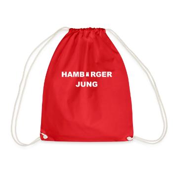 Hamburger Jung - Turnbeutel - Rot - Vorne