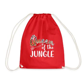 Queen of Jungle Safari Squad Zoo Matching Safari - Turnbeutel - Rot - Vorne