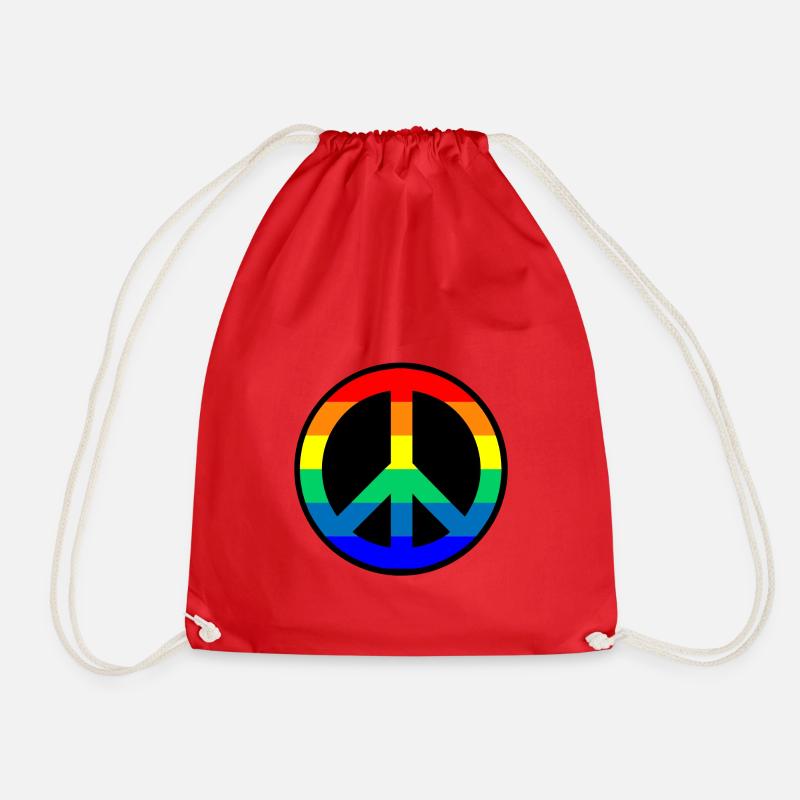 Pride Peace - Turnbeutel - Rot