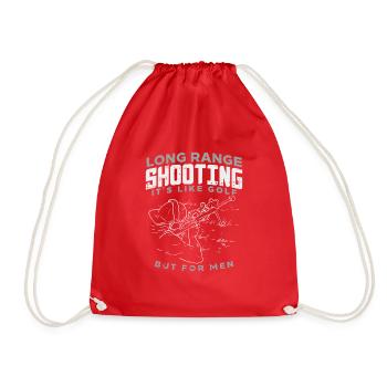 SHOOTING: Long Range Shooting - Drawstring Bag - red - Front