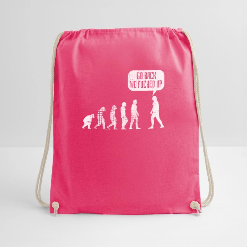Evolution - Darwing Evolution Funny Gift Drawstring Bag
