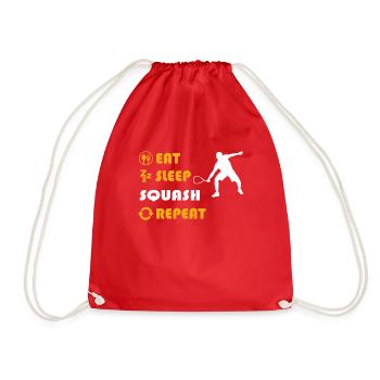 Squash - présent pour les hommes et les femmes - Sac de sport léger - rouge - Devant