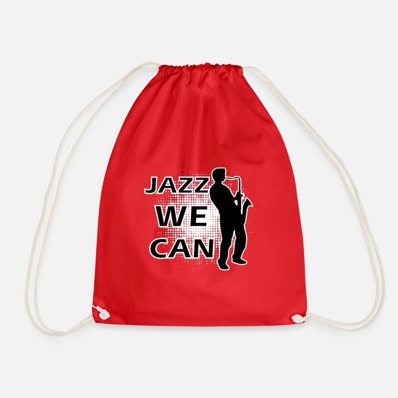 jazz - Drawstring Bag - red
